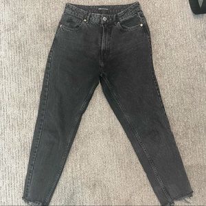 Black zara mom jeans